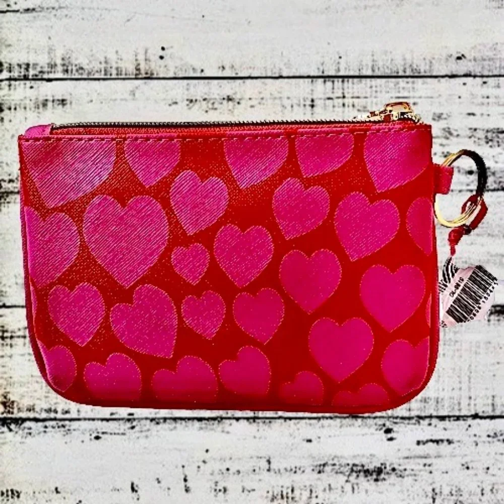 Dabney Lee Make-Up Coin Purse Bag Hash Tag # LOVE YOU